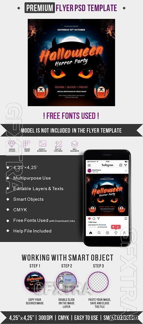 Halloween PSD Flyer Template Halloween PSD Flyer Template