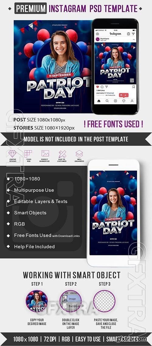 Patriot Day PSD Flyer Template Patriot Day PSD Flyer Template
