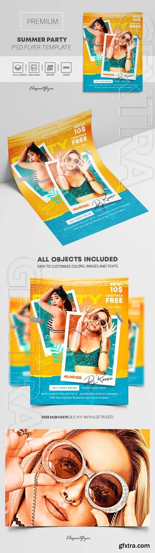 Summer Party – PSD Flyer Template Summer Party – PSD Flyer Template