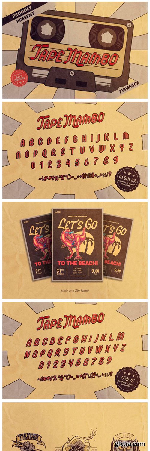 Tape Mambo Font Tape Mambo Font