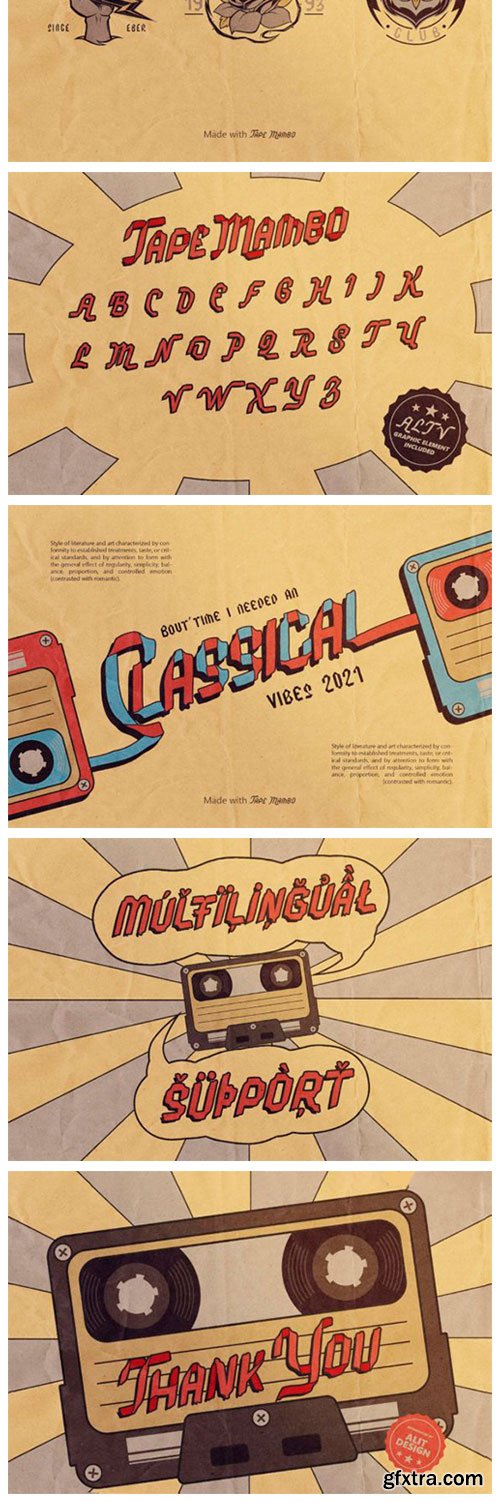 Tape Mambo Font Tape Mambo Font