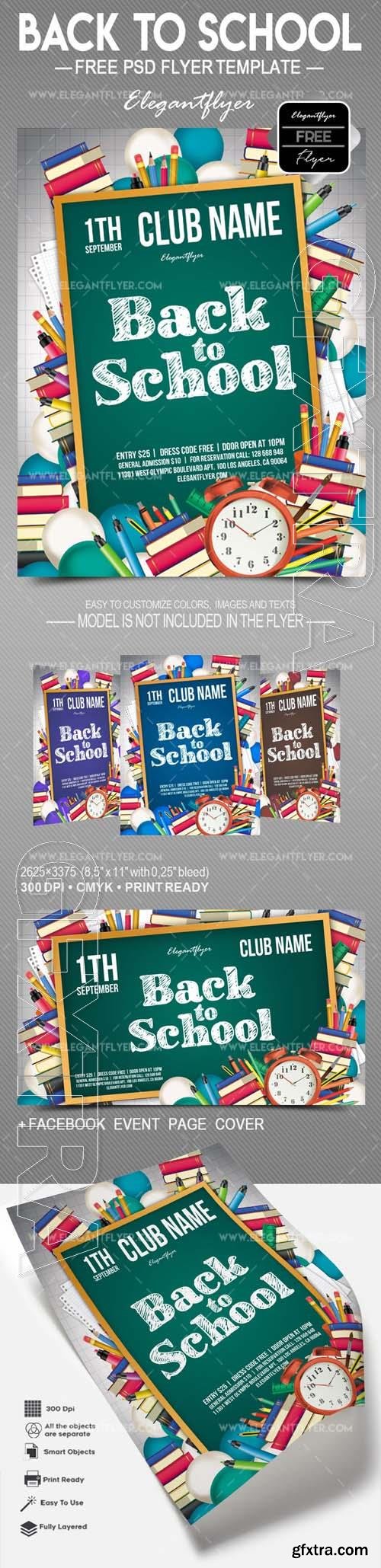 Back to School Flyer PSD Template vol 6 Back to School Flyer PSD Template vol 6