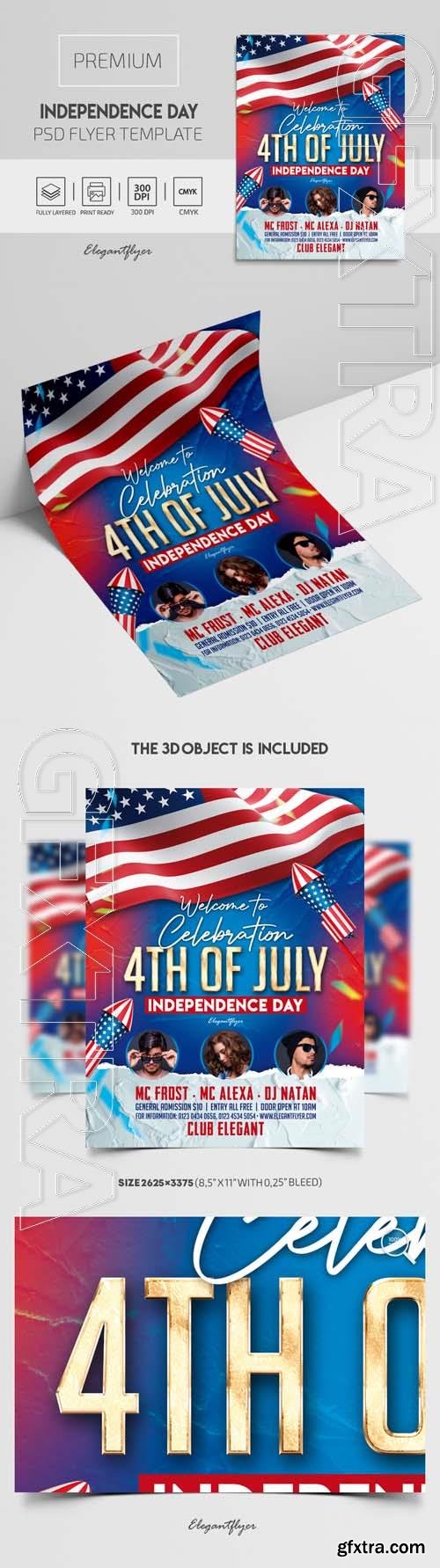 Independence Day Premium PSD Flyer Template Independence Day Premium PSD Flyer Template