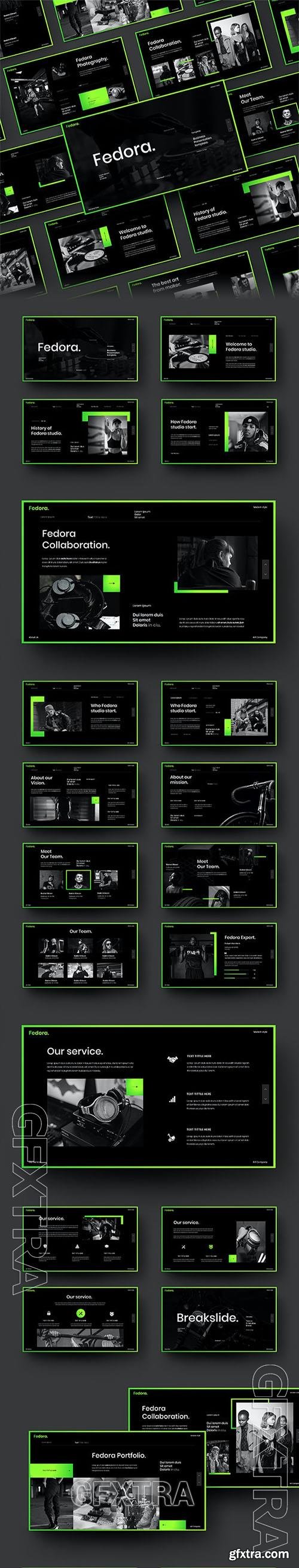 Fedora - Business Powerpoint, Keynote and Google Slides Template