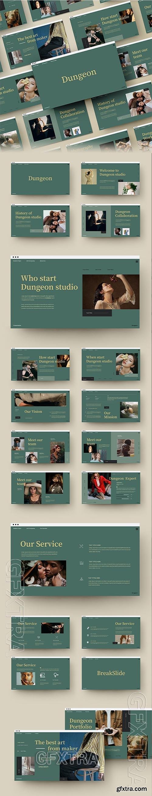 Dungeon - Business Powerpoint, Keynote and Google Slides Template