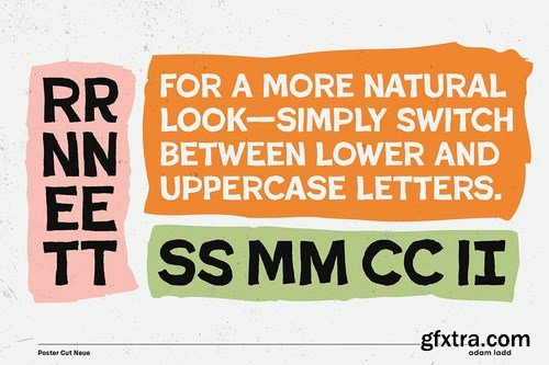 Poster Cut Neue Font Family