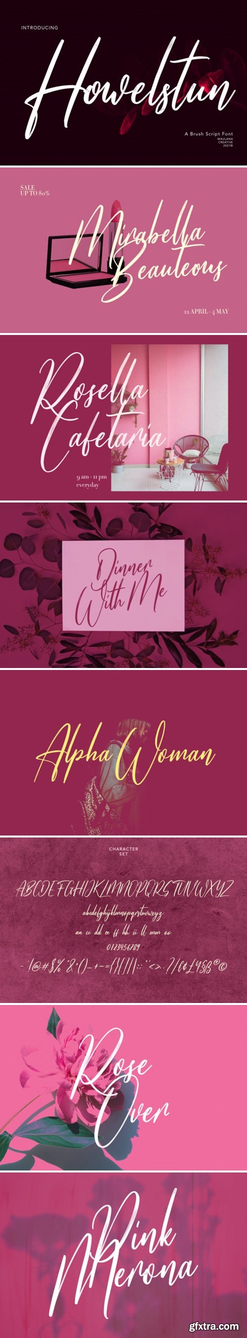 Howelstun Script Font