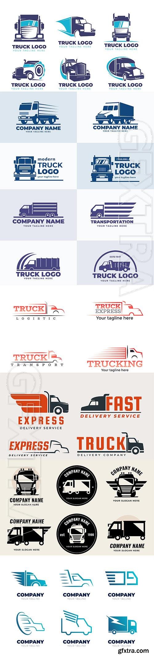 Truck logo vector design