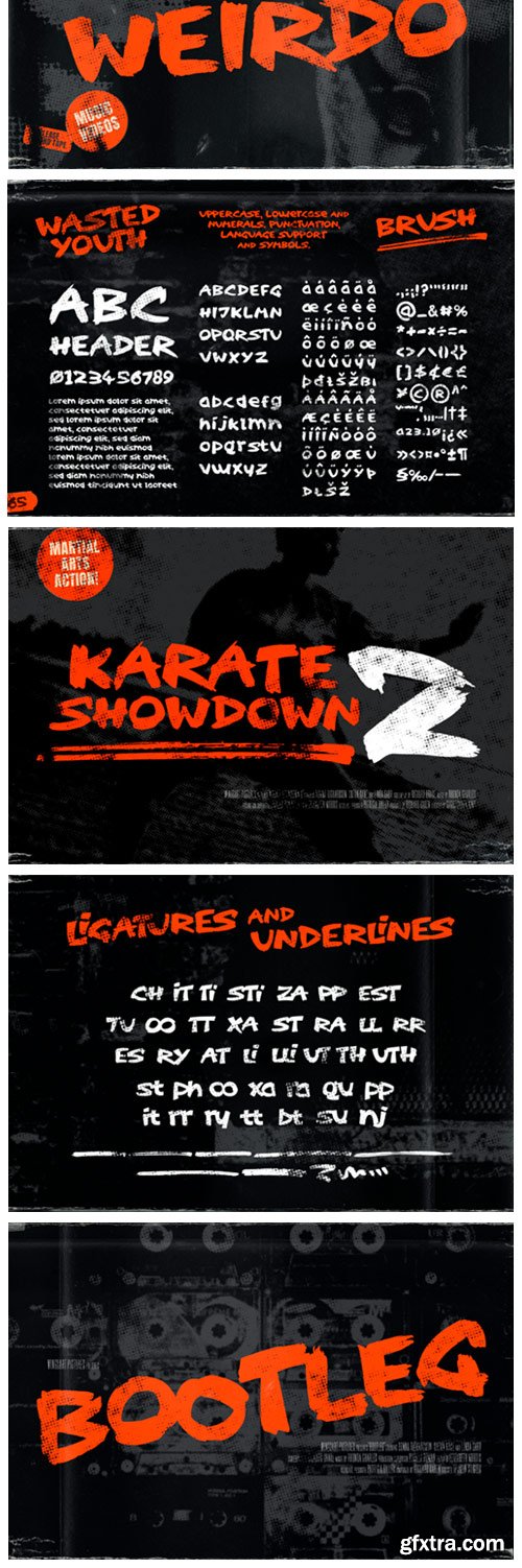 Wasted Youth Font Wasted Youth Font