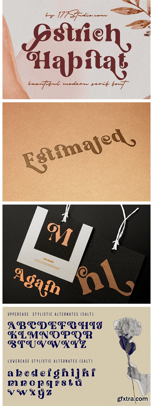 Ostrich Habitat Font Ostrich Habitat Font