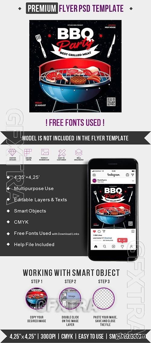 BBQ party PSD Template BBQ party PSD Template