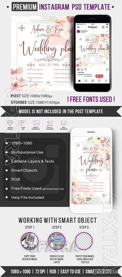 Wedding Plan History PSD Flyer Template Wedding Plan History PSD Flyer Template