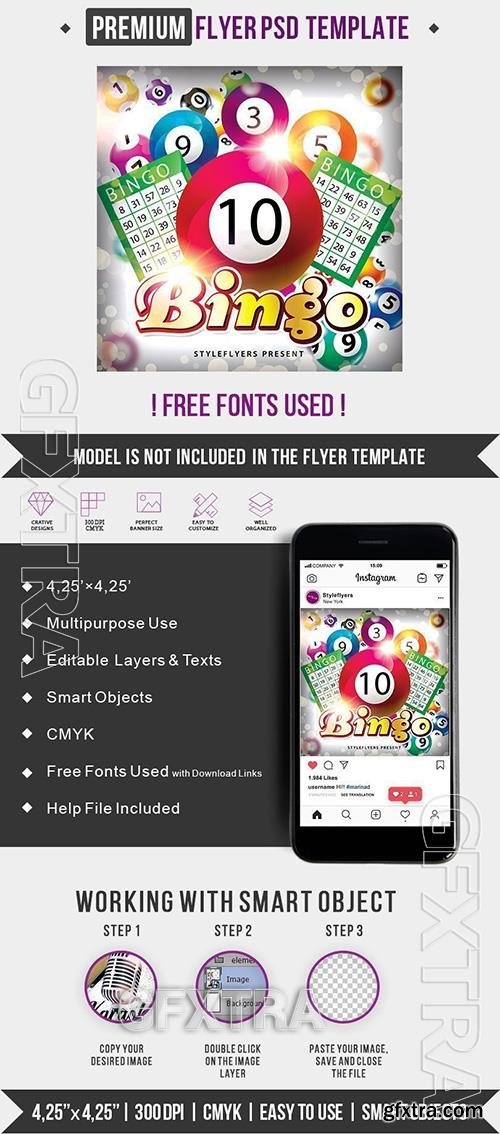 Bingo PSD Flyer Template Bingo PSD Flyer Template