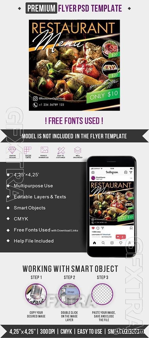 Restaurant Menu PSD Template Restaurant Menu PSD Template