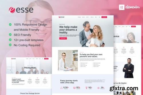 ThemeForest - Esse v1.0.0 - Life Coach & Consulting Elementor Template Kit - 33463695