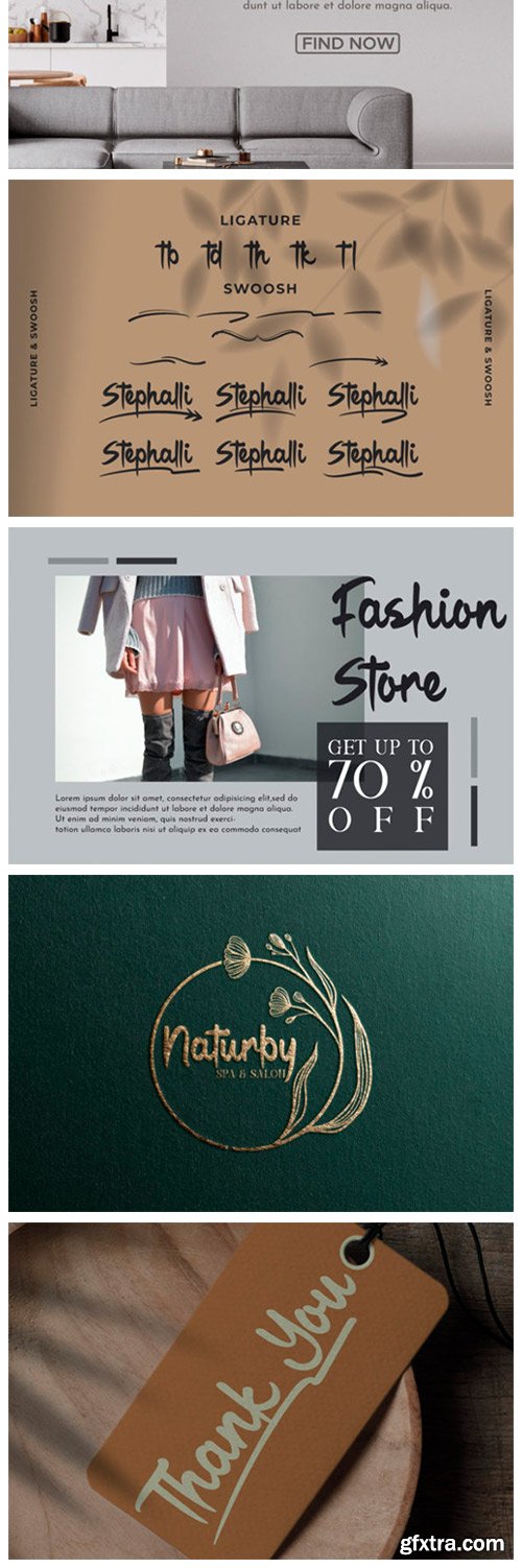 Stephalli Script Font Stephalli Script Font