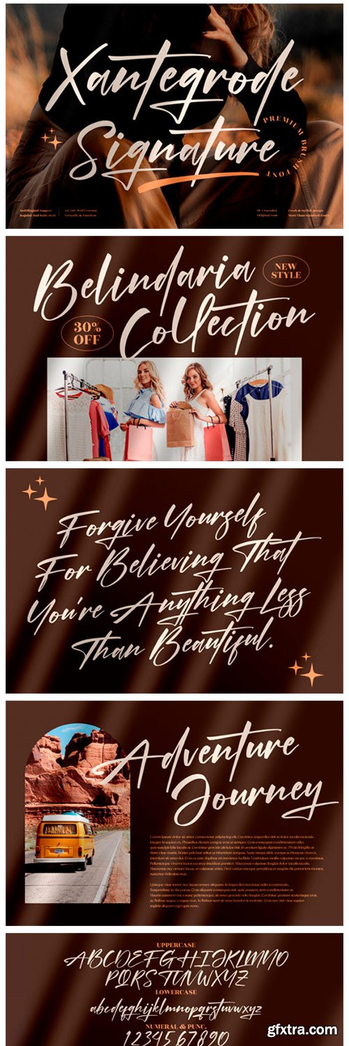 Xantegrode Signature Font Xantegrode Signature Font