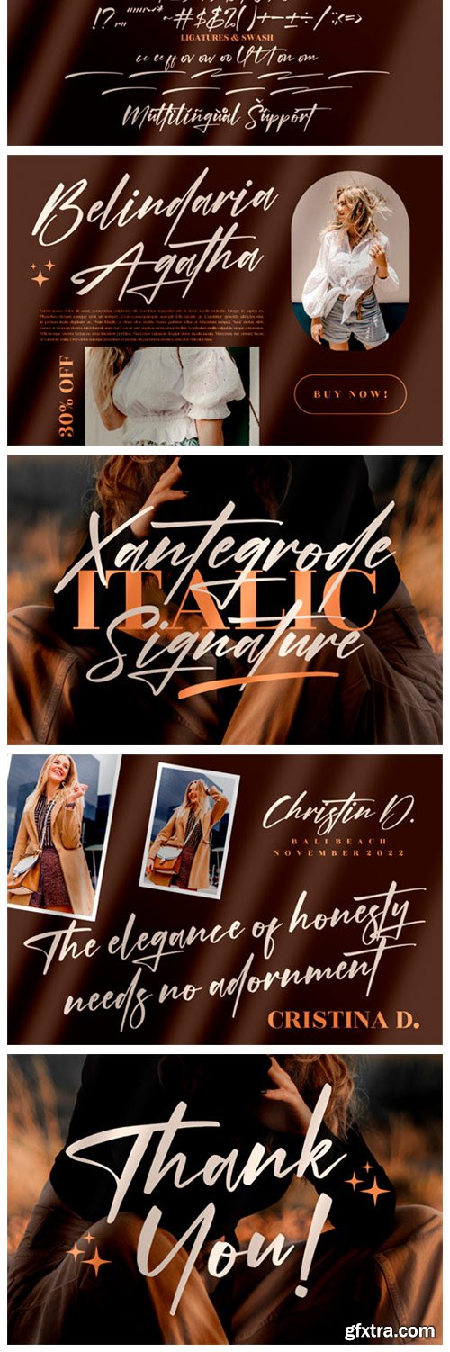 Xantegrode Signature Font Xantegrode Signature Font