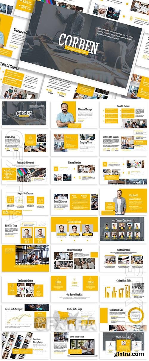 Corben - Business Template Prensentation 252JBGG Corben - Business Template Prensentation 252JBGG