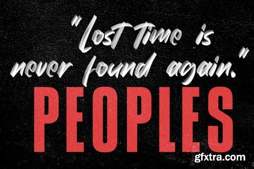 Avextur SVG Brush Font