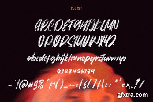 Avextur SVG Brush Font