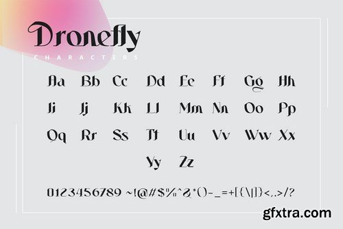 Dronefly Typeface