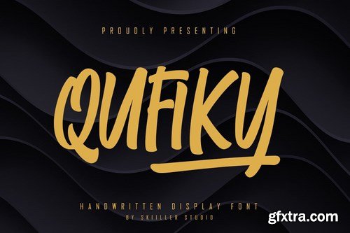 Qufiky Handwritten Display Font