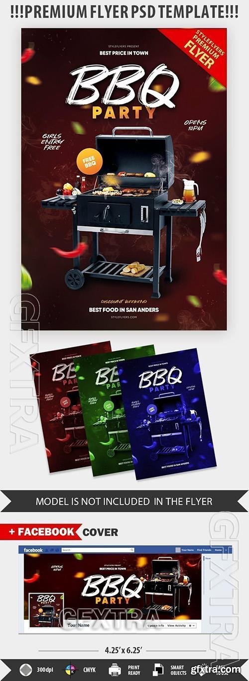 BBQ Party PSD Flyer BBQ Party PSD Flyer