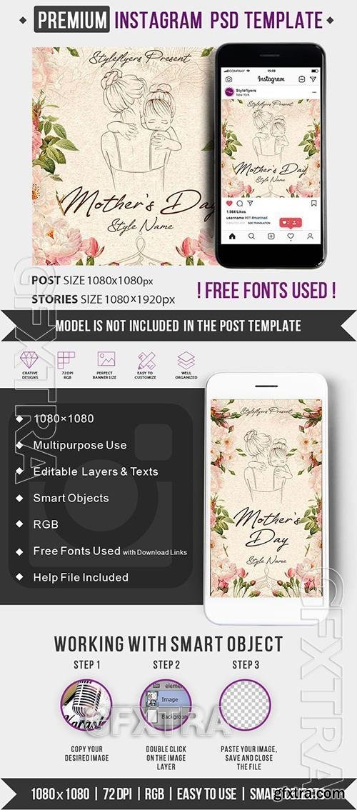 Mother’s Day PSD Instagram Post and Story Template Mother’s Day PSD Instagram Post and Story Template
