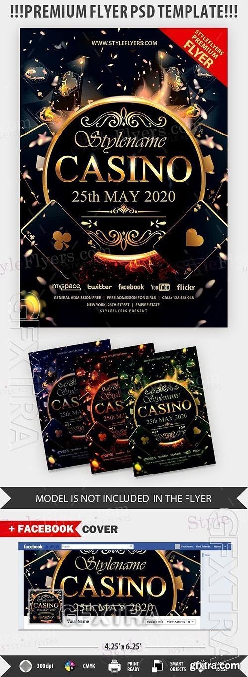 Сasino PSD Flyer Template Сasino PSD Flyer Template