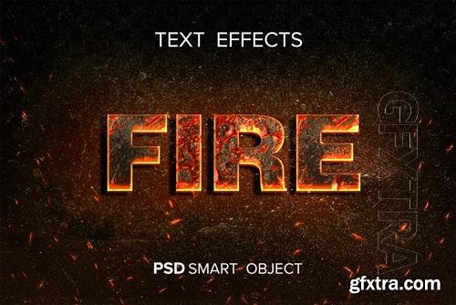 Fire text effect photoshop with flying spark Premium Psd Fire text effect photoshop with flying spark Premium Psd