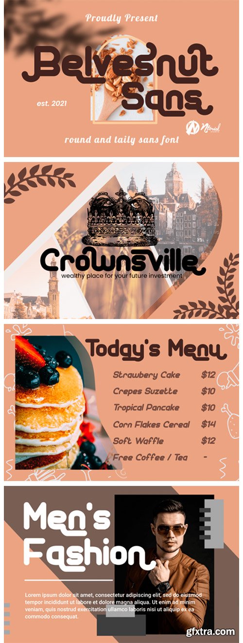 Belvesnut Sans Font Belvesnut Sans Font