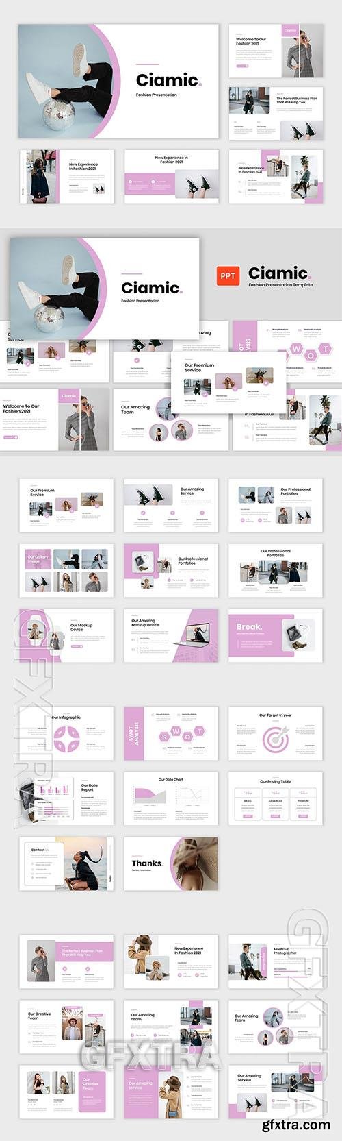Ciamic - Fashion Presentation Powerpoint, Keynote and Google Slides Ciamic - Fashion Presentation Powerpoint, Keynote and Google Slides