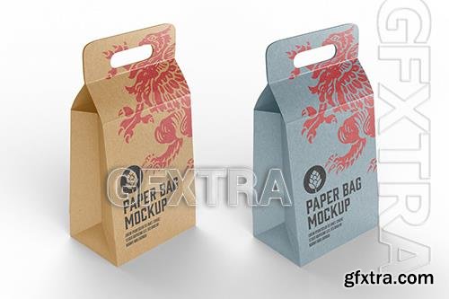 Kraft Paper Bag Mockup 6KBWS5S Kraft Paper Bag Mockup 6KBWS5S