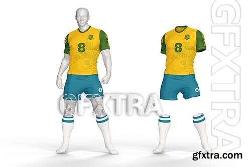 Football Kit T-Shirt Mockup E23PA5D Football Kit T-Shirt Mockup E23PA5D