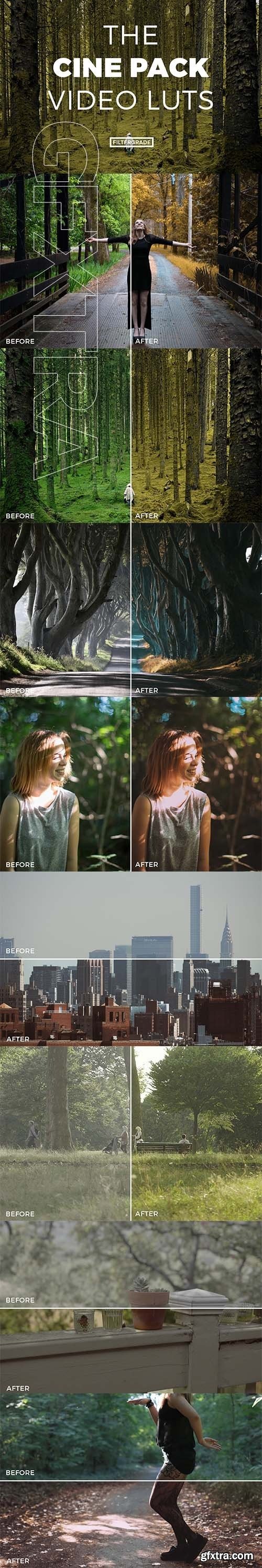 The Cine Pack Video LUTs