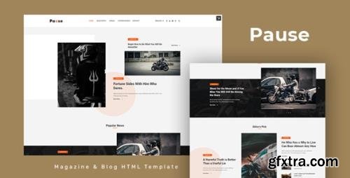 ThemeForest - Pause v1.0 - Blog and Magazine HTML Template - 33502742