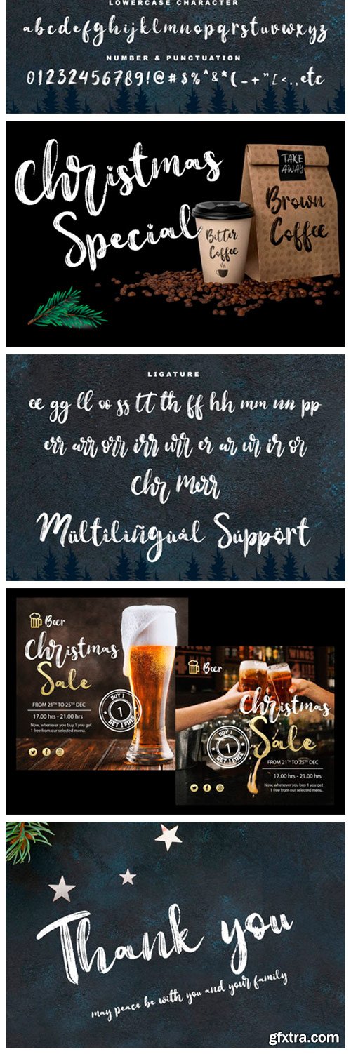 Christmas Rockstar Font Christmas Rockstar Font