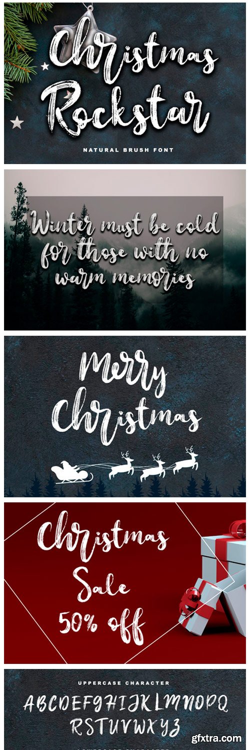 Christmas Rockstar Font Christmas Rockstar Font