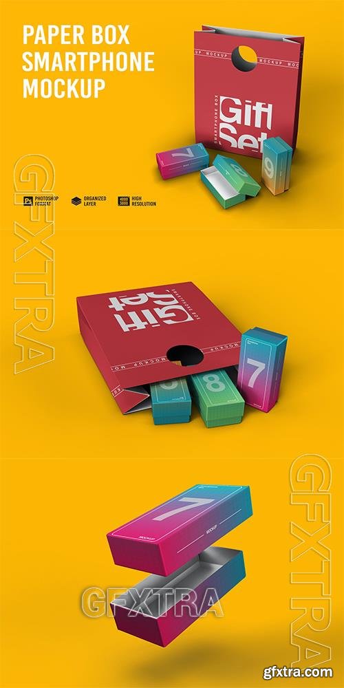 Paper Box Smartphone Mockup YCQQVZ3 Paper Box Smartphone Mockup YCQQVZ3