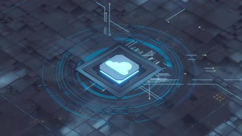 Videohive - Chip and cloud computing - 33507150 - 33507150