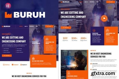 ThemeForest - Buruh v1.0.0 - Laser Cutting & Engineering Company Elementor Template Kit - 33514571