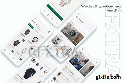 Watches Shop e-Commerce App UI Kit KUGM28R Watches Shop e-Commerce App UI Kit KUGM28R