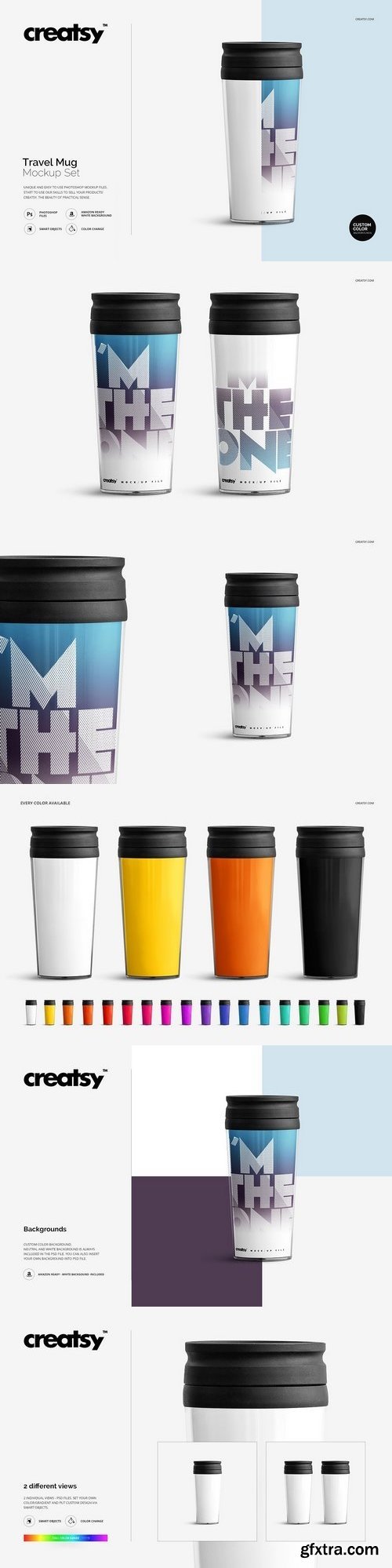 CM - Travel Mug Mockup Set 1476918