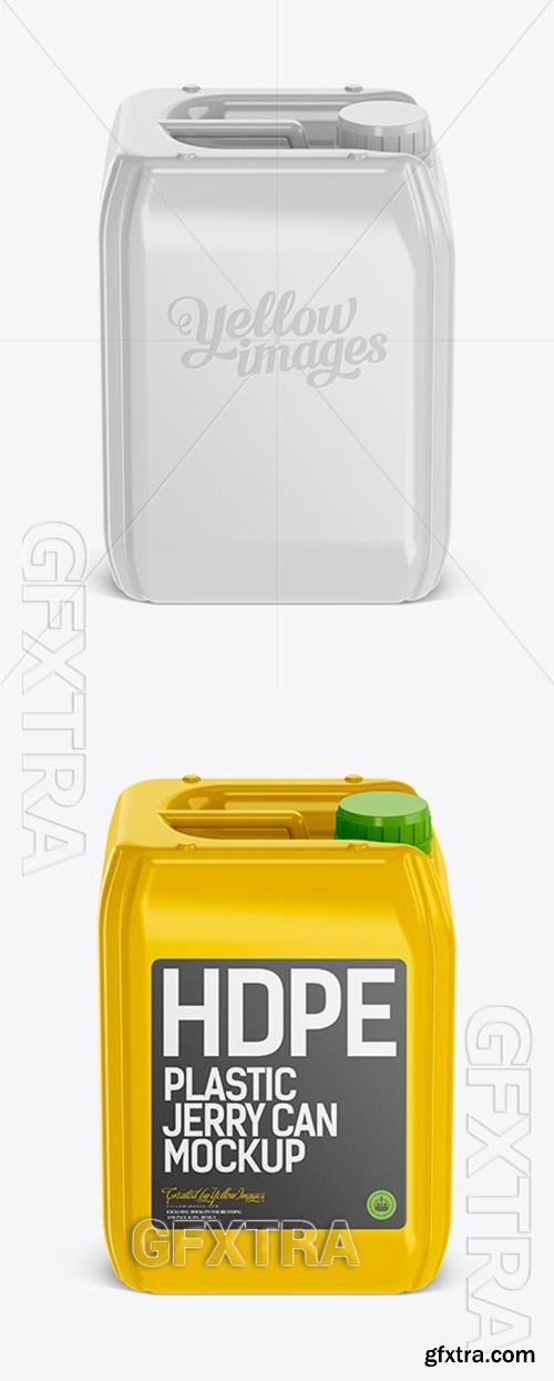 10L Plastic Jerry Can Mockup - Front View 12246 10L Plastic Jerry Can Mockup - Front View 12246