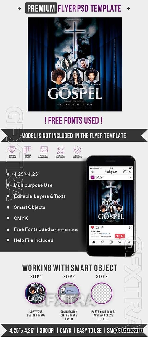 Gospel PSD Flyer Tempalte Gospel PSD Flyer Tempalte