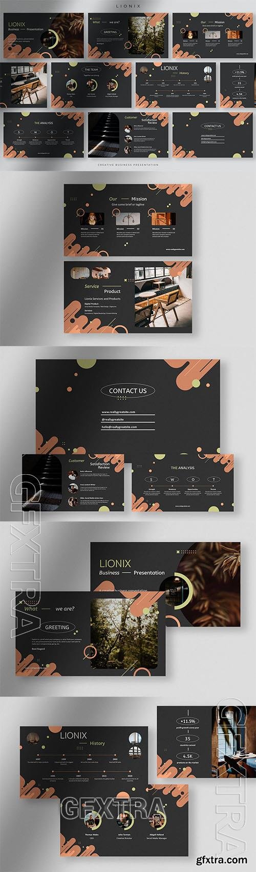 Lionix - Creative Business Presentation Powerpoint C2MMQ48