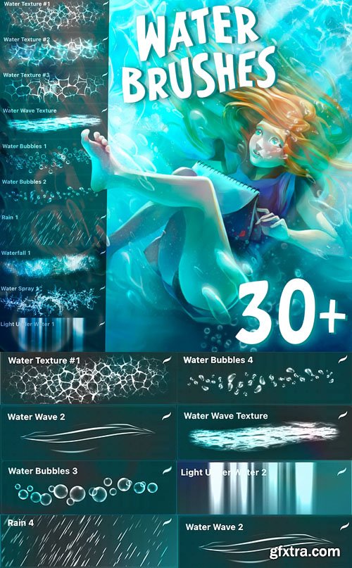 Water Brushes for Procreate » GFxtra