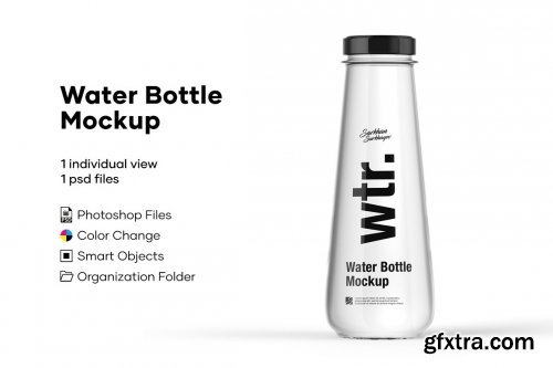 CreativeMarket - Water Bottle Mockup 5276738