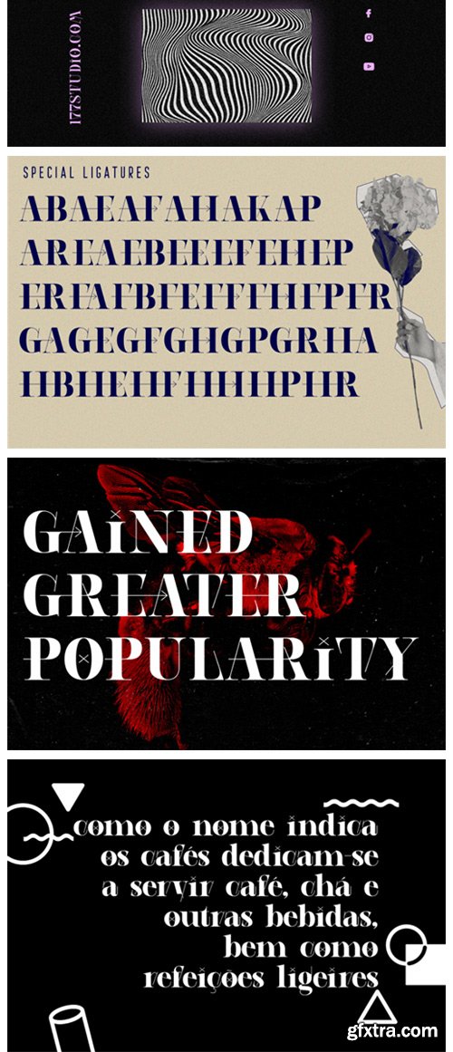 Aerobic Geometric Font Aerobic Geometric Font